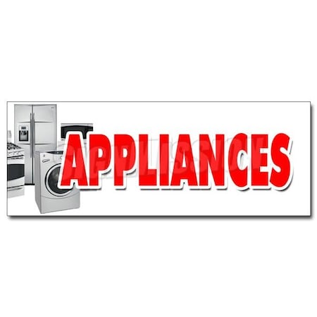 Signmission APPLIANCES DECAL sticker sale refrigerator washer dryer discount brand, D-12 Appliances D-12 Appliances